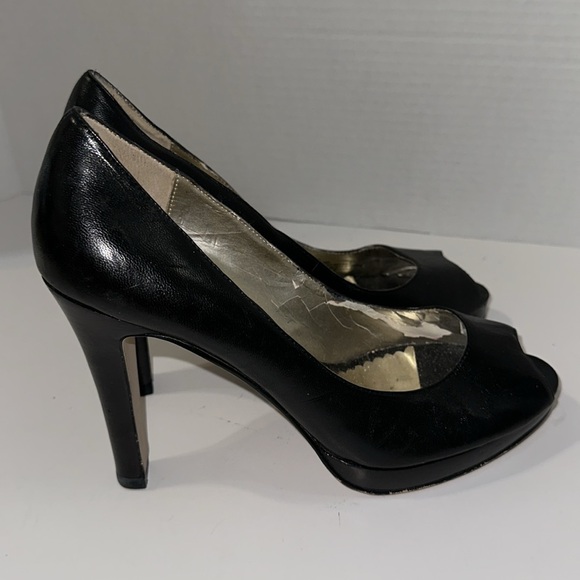 Jessica Simpson Black Pumps Platform Open Toe Shoes Size 9 - Picture 7 of 14